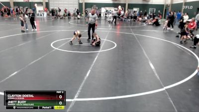 46 lbs Cons. Round 2 - Clayton Dostal, Howells-Dodge vs Jhett Buoy, Winner Youth Wrestling