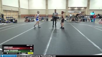 76 lbs Quarterfinal - Boone Maughon, Higher Calling Wrestling Club vs Aiden Nam, Glasgow Wrestling Academy