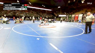 132 Class 4 lbs Quarterfinal - Kelton Shaffer, Neosho vs Kade King, Jackson