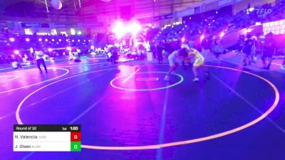 137 lbs Round Of 32 - Nickolas Valencia, Juggernaut WC vs Jonathan Olsen, Alamosa Wrestling