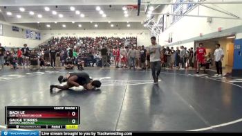 126 lbs Champ. Round 1 - Bach Le, Surf City Wrestling Club vs Gauge Torres, Hesperia Wrestling