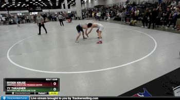 157 lbs Cons. Round 6 - Ryder Kruse, Nebraska Wrestling Training Center vs Ty Thrasher, Keystone Kids Wrestling Club