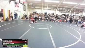 126 lbs Champ. Round 2 - Andrea Reed, Page High School vs Emily Wilbanks, Winslow