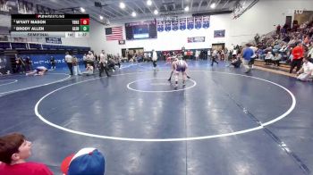 132 lbs Semifinal - Brody Allen, Glenrock vs Wyatt Mason, Thunder Basin High School