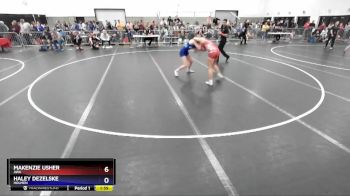 120 lbs Quarterfinal - Makenzie Usher, AWA vs Haley Dezelske, Holmen