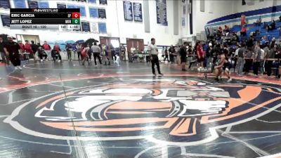 120 lbs Champ. Round 1 - Jett Lopez, Morse vs Eric Garcia, San Ysidro
