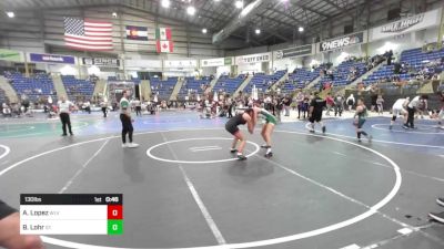 130 lbs Consi Of 8 #1 - Analisya Lopez, Wlv Jr Wrestling vs Breck Lohr, St. Francis WC