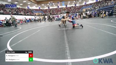 96 lbs Semifinal - Ayden Rodgers, Standfast OKC vs Michael Rodgers, Newcastle Youth Wrestling