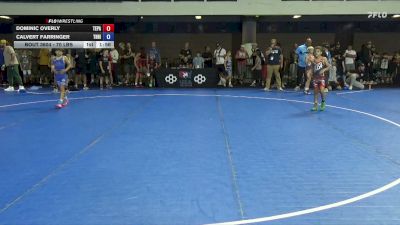 70 lbs Champ. Rd Of 32 - Dominic Overly, Team PA vs Calvert Farringer, The Hideout