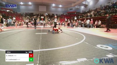 52 lbs Semifinal - Danger Welch, Claremore Wrestling Club vs Dylan Lockwood, Heat