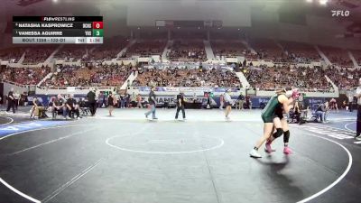 132-D1 Semifinal - Vanessa Aguirre, Youngker High School vs Natasha Kasprowicz, Boulder Creek High School