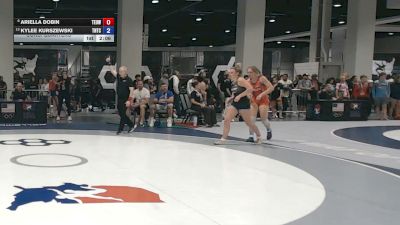 125 lbs Cons. Quarters - Ariella Dobin, Toss Em Up Wrestling Academy vs Kylee Kurszewski, Team Nazar Training Center