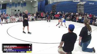 70 lbs Round 3 (6 Team) - Emie Mogg, Nebraska Blue Girls vs Hadlee Worrell, Team Iowa Girls