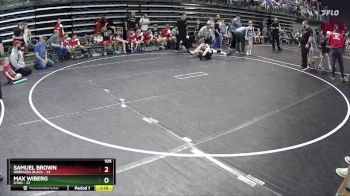 105 lbs Semis & 1st Wrestleback (8 Team) - Max Wiberg, Utah vs Samuel Brown, Nebraska Black