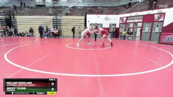 165 lbs Cons. Semi - William Rowland, Alexandria Wrestling Academy vs Brody Young, Wawasee