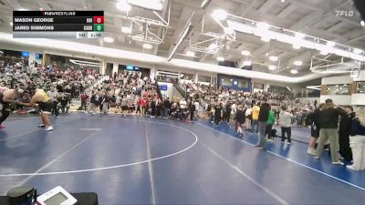 285 lbs Cons. Round 3 - Jared Simmons, Carbon vs Mason George, Union