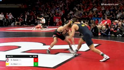 149 lbs Semifinal - Sammy Sasso, Ohio State vs Kanen Storr, Michigan