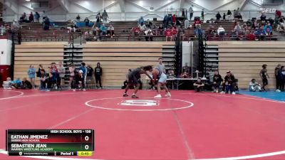 138 lbs Cons. Round 2 - Sebastien Jean, Warren Wrestling Academy vs Eathan Jimenez, Snider High School