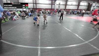 55 lbs Rr Rnd 5 - Kylie James, Quakertown vs Joslyn Wehmeyer, North Wales