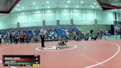 110 lbs Round 1 (6 Team) - Graham Joseph, Portage Wrestling Club vs Jude Pratt, Bloomington South Wrestling Club