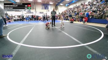 46 lbs Quarterfinal - Carter Mcculley, Claremore Wrestling Club vs Kolter Gay, Blackwell Wrestling Club