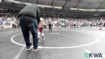 46 lbs Consi Of 32 #2 - Braylee Dilbeck, Woodland Wrestling Club vs Jaxon Maley, Cleveland Takedown