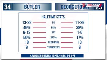 Replay: Butler vs Georgetown | Jan 11 @ 7 PM