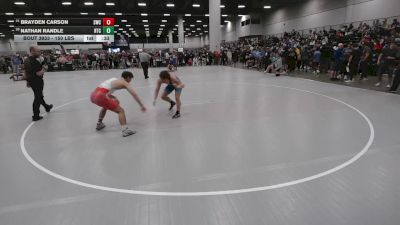 150 lbs Cons. Sub-rd Of 16 - Brayden Carson, Silverback Wrestling Club vs Nathan Randle, Relentless Training Center