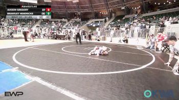 40 lbs Semifinal - Jaxson Gregory, Tulsa Blue T Panthers vs Brantley Hendricks, Claremore Wrestling Club