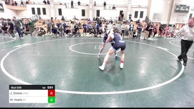 132 lbs Consi Of 8 #1 - Jack Steele, Sandwich vs Matt Keefe, Bristol-Plymouth