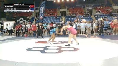 190 lbs Champ. Rd Of 32 - Ava Asing, Hawaii vs Hazuki Sykes, Florida