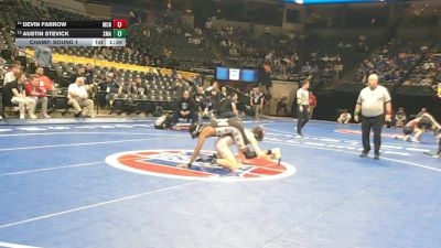 144 Class 3 lbs Champ. Round 1 - Austin Stevick, St. Michael The Archangel vs Devin Farrow, McCluer North