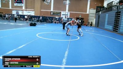 106 lbs Cons. Round 4 - Trey Whiting, Union vs Taydin Atwood, Uintah