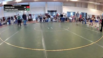 105 lbs 3rd Place Match - Sawyer Williams, 84 Athletes vs Israel Miles, The Union Wrestling Club