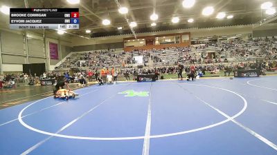 50 kg Cons. Rd Of 32 - Brooke Corrigan, Cowgirls Wrestling Club vs Eyvori Jacquez, Spire Wrestling Club