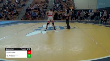 120 lbs Quarterfinal - Everett Knospe, Victory School Of Wrestling vs Brady Valentine, Crass Trained