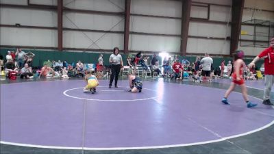 90-100 lbs 5th Place Match - Bryleigh Miears, The Alliance Wrestling Academy vs Chloey McBride, Beat The Streets Chicago-Midwa
