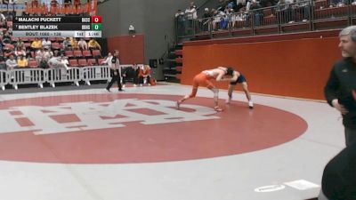 138 lbs Quarterfinal - Bentley Blazek, Boyd Buchanan High School vs Malachi Puckett, Baylor School