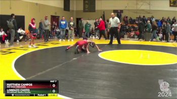70 lbs Round 1 - Matthew Campos, Red Wave Wrestling vs Lorenzo Choto, Solorsano Middle School