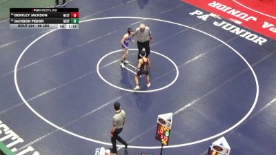 96 lbs Round Of 32 - Bentley Jackson, West Perry vs Jackson Fedor, Northwestern