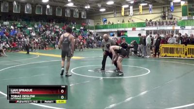 144 lbs Cons. Round 6 - Tobias Deglow, Kettering Fairmont vs Liam Sprague, Lebanon