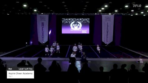 Aspire Cheer Academy - Day 1 [2023 Riot Level 1 w/R Tiny] 2023 Next Level Nationals-Louisville