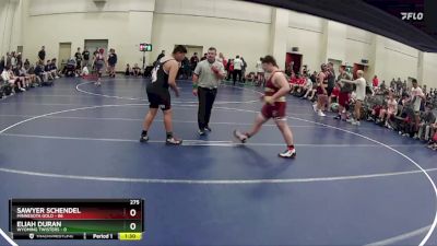 275 lbs Round 2 (6 Team) - Sawyer Schendel, Minnesota Gold vs Eliah Duran, Wyoming Twisters