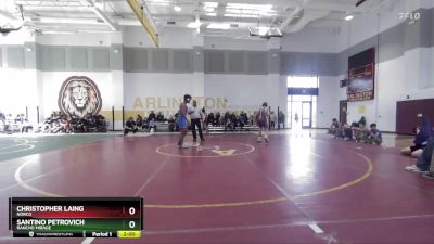 175 lbs Champ. Round 1 - Santino Petrovich, Rancho Mirage vs Christopher Laing, Norco