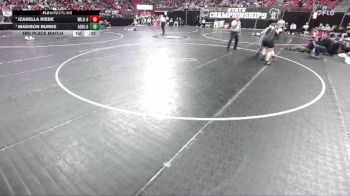 Girls 235 lbs 3rd Place Match - Madison Burns, Ashland-Girls vs Izabella Riebe, Wisconsin Lutheran-Girls