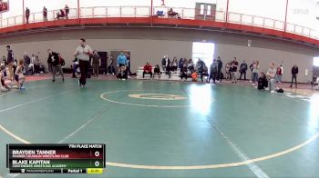 75 lbs 7th Place Match - Brayden Tanner, Maurer Coughlin Wrestling Club vs Blake Kapitan, Contenders Wrestling Academy