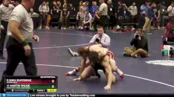 141 lbs Quarterfinal - 3 Shea Ruffridge, Grand View vs 11 Martin Wilkie, Montana State-Northern