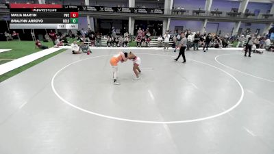 Junior Girls - 170 lbs Cons. Round 3 - Malia Martin, Piper Wrestling Club vs Bralynn Arroyo, Colorado