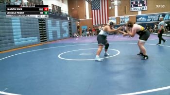 285 lbs Champ. Round 1 - Lincoln Frost, Fremont vs Landon Sims, Union