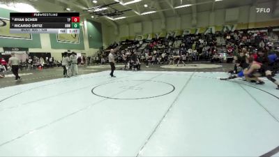 128 lbs Quarterfinal - Ricardo Ortiz, Brawley vs Ryan Scher, Torrey Pines